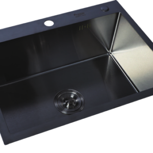 KS-6045B Stainless steel kitchen sink, single bowl, black